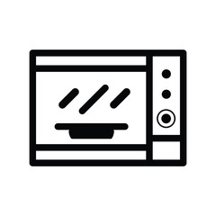 Microwave oven, microwave oven icon. Flat design, vector illustration, vector.