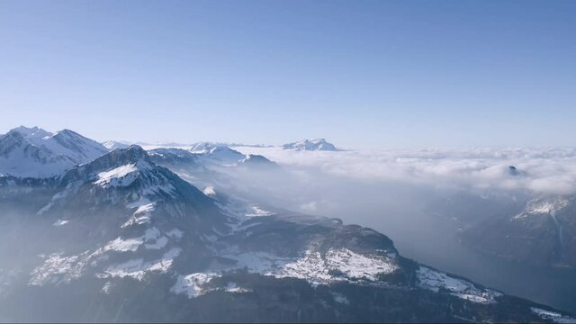 Lucerne lake from the drone 