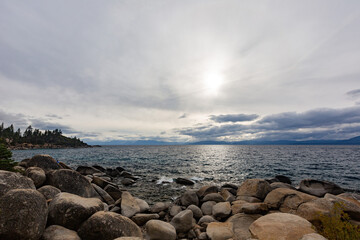 Fototapeta na wymiar Sunset at Lake Tahoe