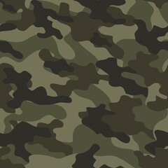 Fototapeta premium camouflage pattern seamless military vector print