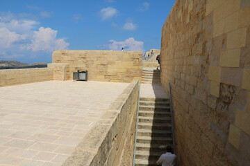 Cittadella Fortress in Rabat Victoria on the island of Gozo, Malta