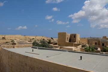 Cittadella Fortress in Rabat Victoria on the island of Gozo, Malta