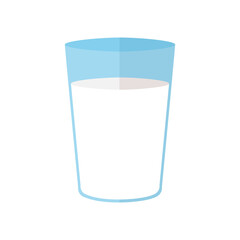milk glass on a white background