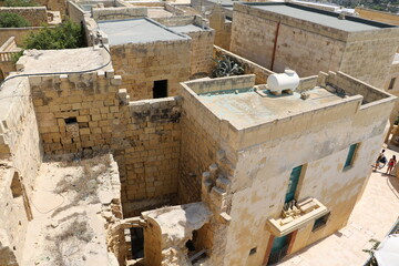 Cittadella Fortress in Rabat Victoria on the island of Gozo, Malta