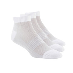 White color short mini socks mockup for design isolated on white background. Set of short socks for sports as mock up and label for advertising, logo, branding. Pair sport cotton socks.