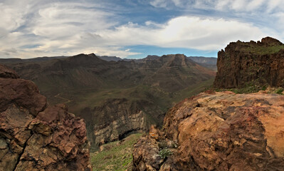 Fataga's ravine, Gran Canaria. 