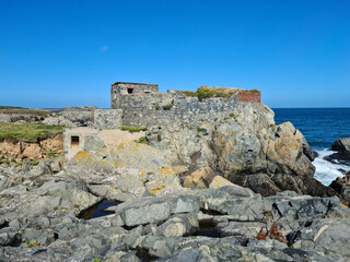 Fototapeta na wymiar Guernsey Channel Islands, Fort Doyle 