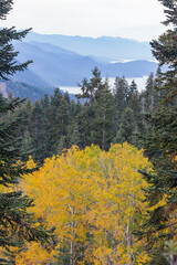 High angle view of some landscape around Lake Tahoe area