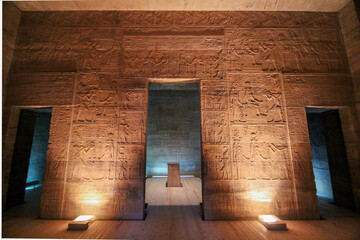 The rebuilt sanctuary of Philae temple, Egypt