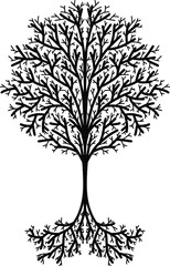 Obraz premium Tree of Life Hand Drawn Design Vector