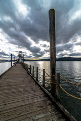 Fototapeta premium Pier on Lake Coeur d'Alene, Idaho
