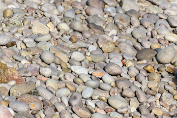 Pebbles on the beach, Serra da Arrábida, Portugal