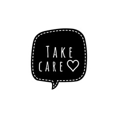 ''Take care'' Lettering