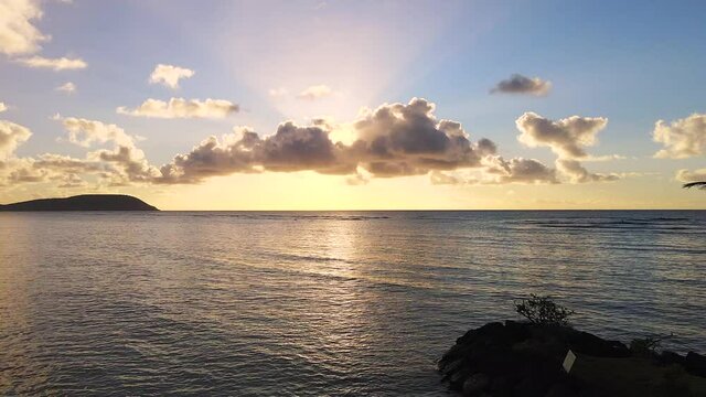 Revealing Palm Tree Silhouettes, The ultimate Hawaiian experience at Kāhala Beach, Honolulu in 2021