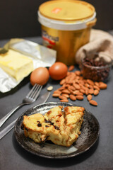 Cheese burnt cake food photo.