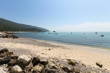 Creiro beach landscape, Arrábida Natural Park, Setúbal, Portugal