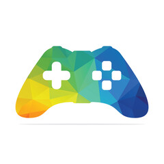 Game joystick or device controller logo. Game Logo Design, Game Joystick Icon.