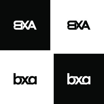 bxa letter original monogram logo design