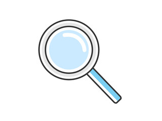 虫眼鏡のイラスト