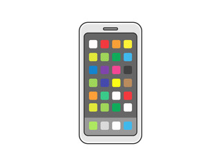 スマートフォンのアプリケーション画面のイラスト