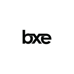 bxe letter original monogram logo design