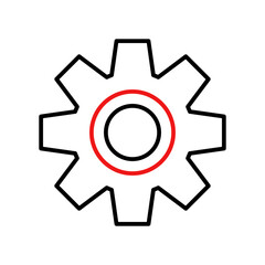 Gear icon vector