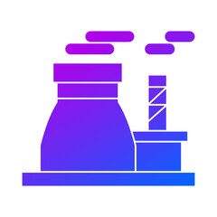 Factory building icon