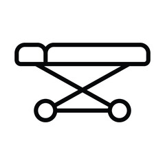 hospital mattress icon vector