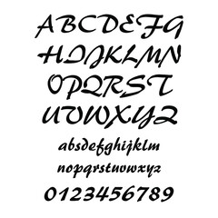 Font and alphabet design elements. Eps10 vector illustration