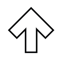 up arrow icon vector