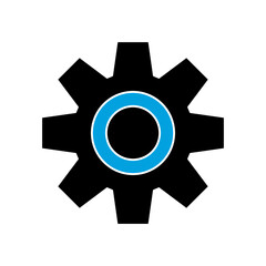 Gear steel icon