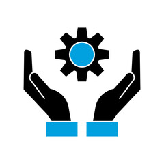 Gear steel icon