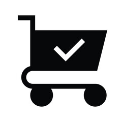 shopping cart icon vector