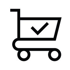 shopping cart icon vector