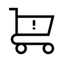 shopping cart icon vector