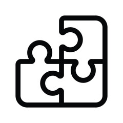 puzzle icon vector