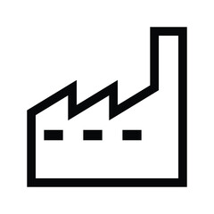 Fototapeta premium factory building icon vector