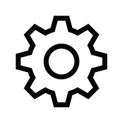 gear setting icon vector