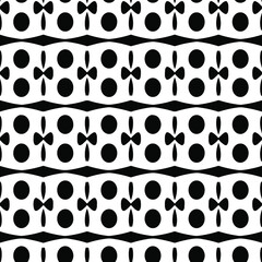 Geometric vector pattern with triangular elements. Seamless abstract ornament for wallpapers and backgrounds. Black and white colors. 