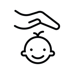 Fototapeta premium baby care icon, home vector