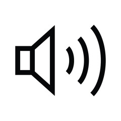 louder icon, volume control vector