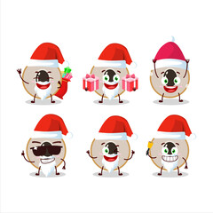 Santa Claus emoticons with slice of longan cartoon character