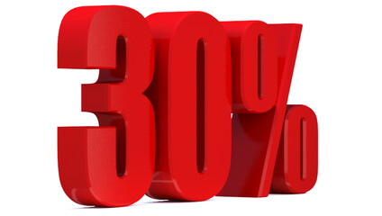 30 Percent off 3d Sign on White Background, Special Offer 30% Discount Tag, Sale Up to 30 Percent Off,big offer, Sale, Special Offer Label, Sticker, Tag, Banner, Advertising, offer Icon
