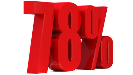 78 Percent off 3d Sign on White Background, Special Offer 78% Discount Tag, Sale Up to 78 Percent Off,big offer, Sale, Special Offer Label, Sticker, Tag, Banner, Advertising, offer Icon
