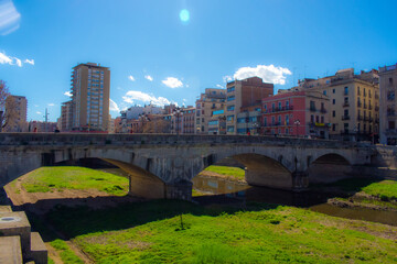 view over the city of Girona, Catalonia, Spain