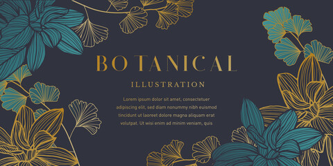 Luxury Floral Illustration Background