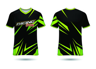 Racing Sport Jersey Template Design vector