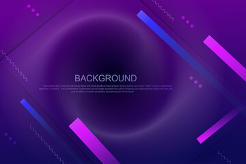 Geometric design with a gradient of blue and purple colors, oblique stripes, wavy lines