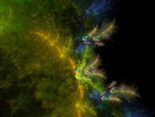 Imaginatory fractal background Image