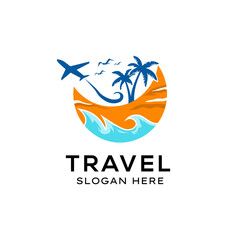 Travel agency logo template